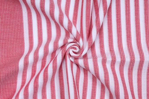Red and White Stripes Ultra Soft Bath Towel