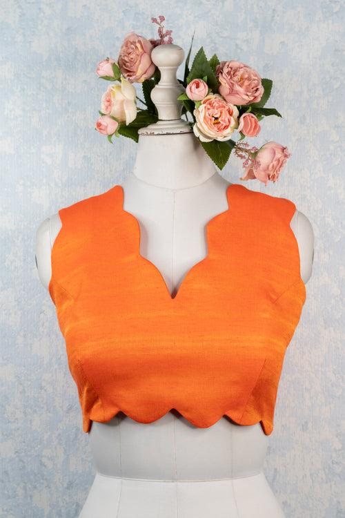 Plain Orange blouse