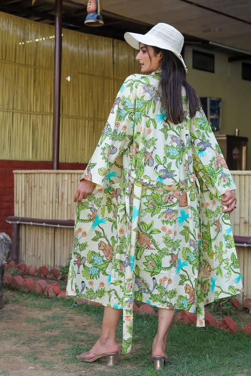 Premium Quality Hand Block Printed Cotton Kimono