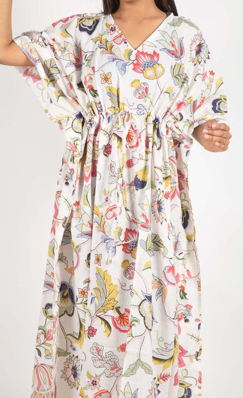 Premium Quality Cotton Printed Kaftan Dress