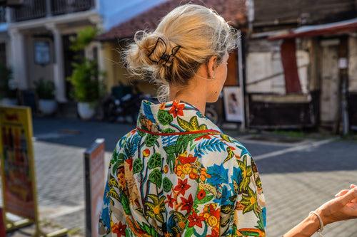 Premium White Frida Kahlo Cotton Kimono