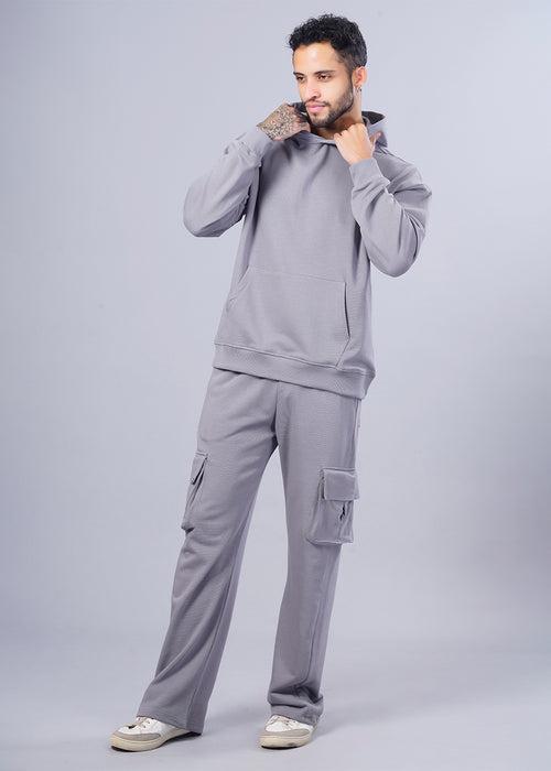 Men Premium Terry Co-ord Set - Ash Grey