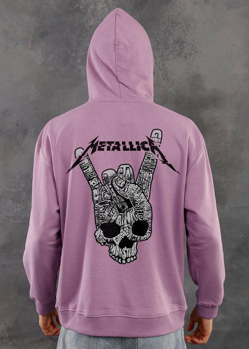 Metallica Rock Men Drop Shoulder Premium Terry Hoodie