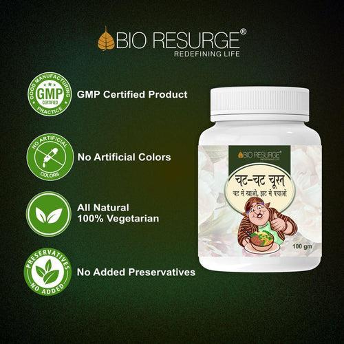 Bio Resurge CHAT-CHAT CHURAN: One piece MRP (Inclusive of all taxes):Rs.100/- Net Weight 100gm/