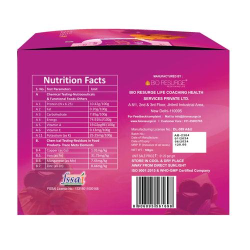 Bio Resurge Healthy Biscuits meeting your Nutritional Requirements : One piece MRP (Inclusive of all taxes):Rs.140/- Net Weight 100gm