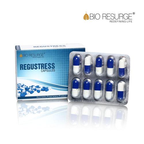 Regustress Capsules for Anxiety:One piece MRP (Inclusive of all taxes):Rs.750/- Net Weight 13.5gm