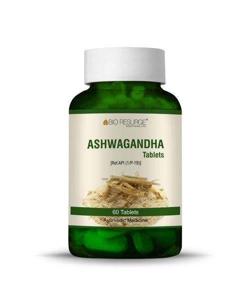 Bio Resurge Ashwagandha Tablets | Boost Strength, Stamina & Energy | Rejuvenate Mind & body | Ministry of Ayush aproved - 700 mg (60 tablets)