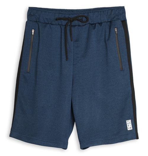 Teal Blue Regular Fit Sports Short For Men