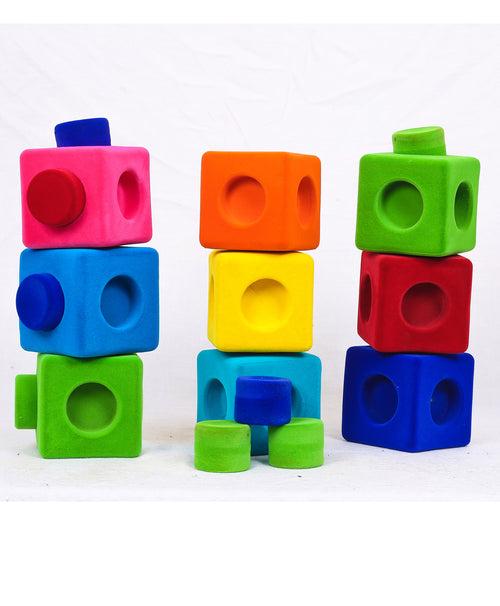 Soft Basic Blocks Building Set - 9 Pieces