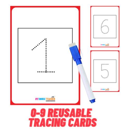 Writing Practice Big Size Reusable Flashcards Set