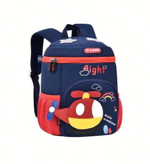 Helicopter Design Backpack for Kindergarten kids 12 inch