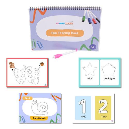Fun Tracing Reusable Busy Binder Book - 20 different pages