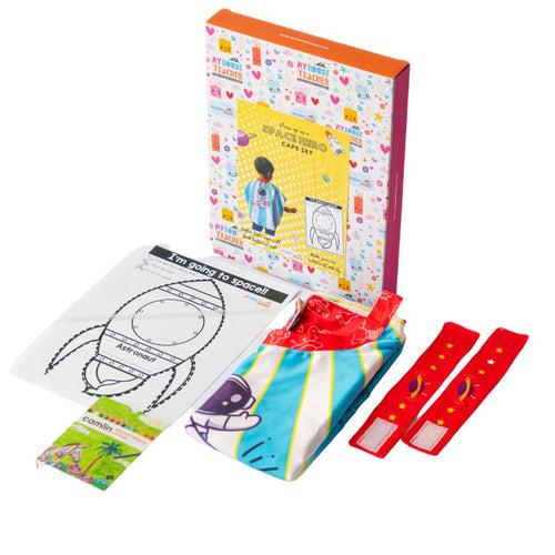 Space Hero Dress up Cape Set with colouring activity