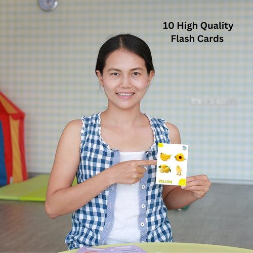 Color Understanding 10 Flashcards Set (Non-Tearable)