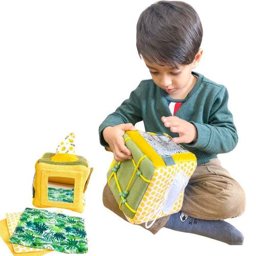 Activity Cube for Toddlers 6 Month +(Tropical)
