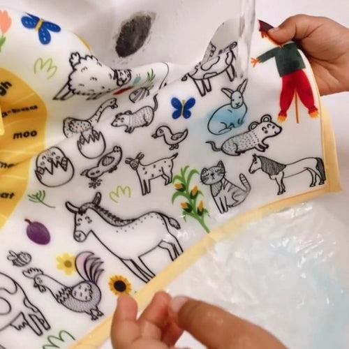 I Spy & I Colour Transport- Fabric Coloring Mat