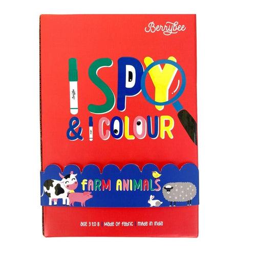 I Spy & I Colour Farm Animals- Fabric Coloring Mat