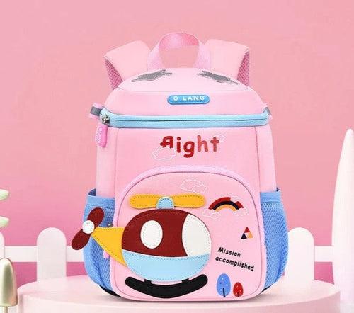 Helicopter Design Backpack for Kindergarten kids 12 inch