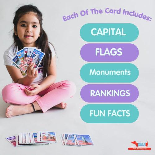 Country Trump Cards Game - Learn Flags and Geography around the world