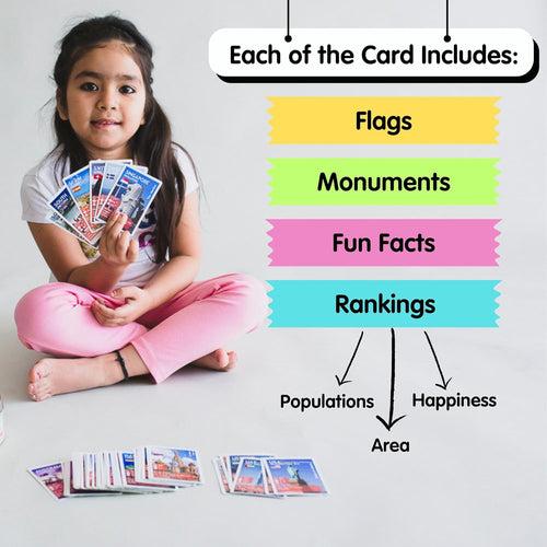 Country Trump Cards Game - Learn Flags and Geography around the world