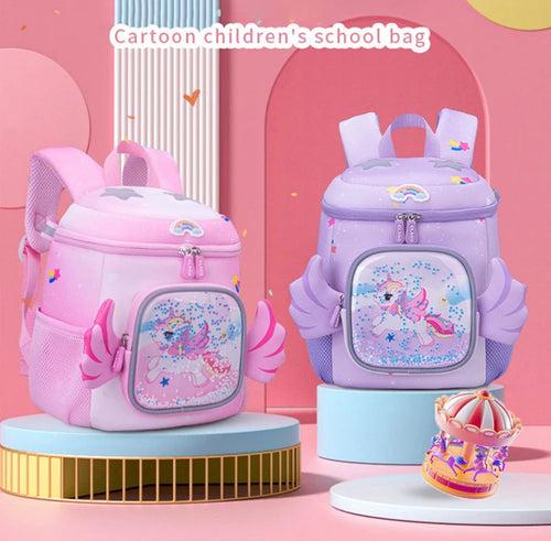 Unicorn Wings Luxury Backpack for girls 13 inch bag