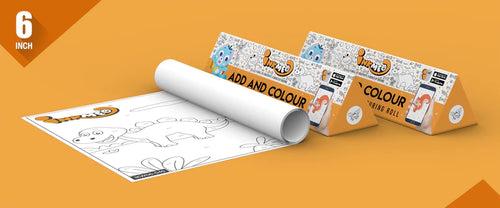 Add and Colour Theme Colouring Roll (6 inch)