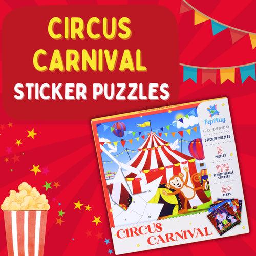 Educational Sticker Puzzle – Circus Carnival