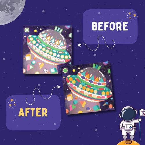 Educational Shape Stickers – Space Explorers