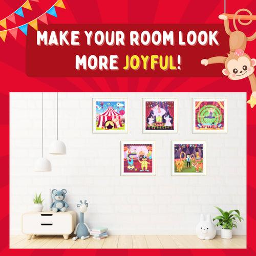 Educational Sticker Puzzle – Circus Carnival