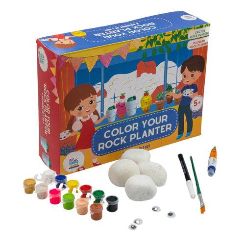 Color Your Own Rock Planter Activity