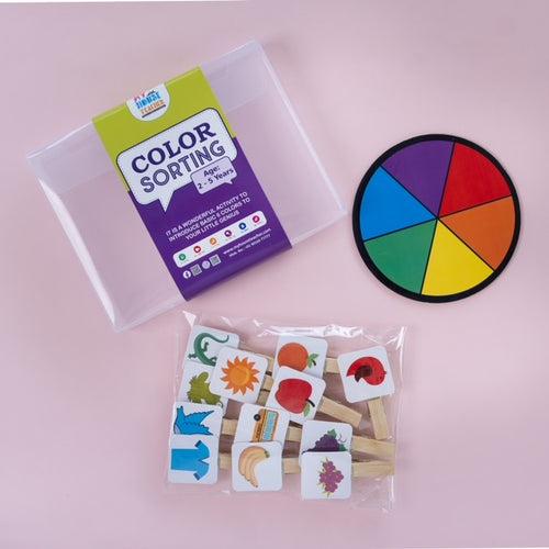 Color Sorting Toddler Busy Bag For Babies And Toddlers