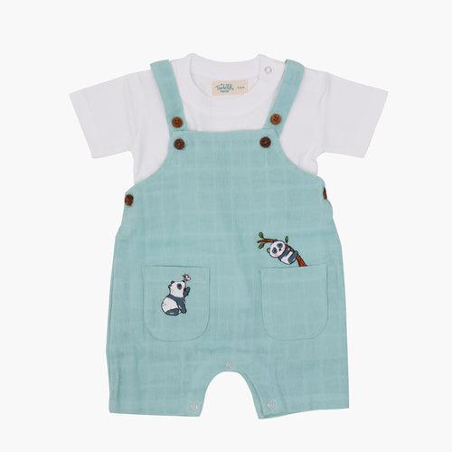 Muslin Dungarees for Baby Boys
