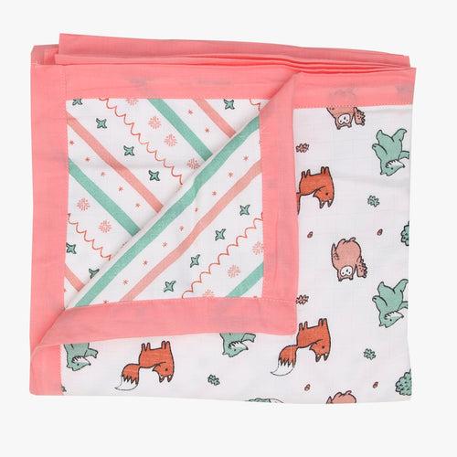 Woodlander - Reversible Cotton Blanket/Quilt