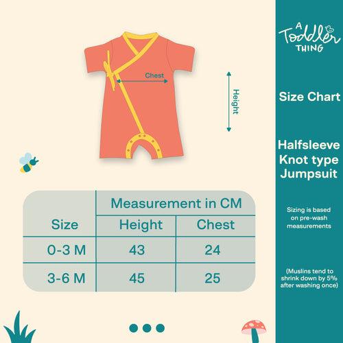 Toddler Tribe - Half Sleeve Knot Jumpsuit