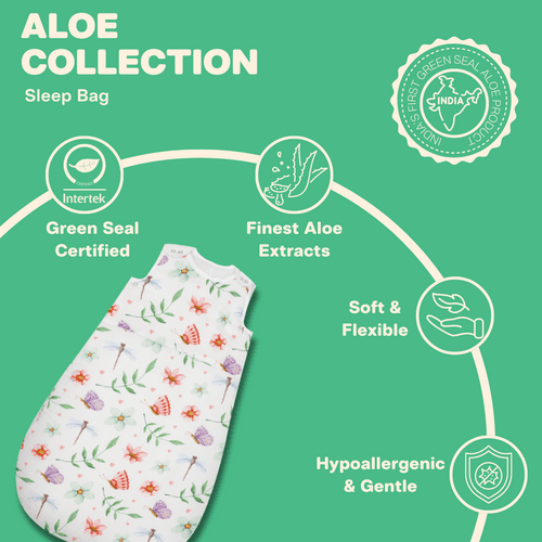 Spring Daisy - Organic Muslin Aloe Vera Sleep Bag