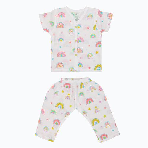 Muslin Sleep Suit for babies and kids (Unisex) Starry Whale - Pack of 3