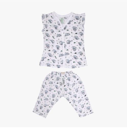 Jumbo The Elephant- Muslin Sleep Suit Girls