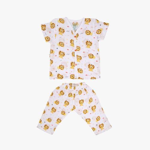 Mighty Lion - Muslin Sleep Suit for babies and kids (Unisex)