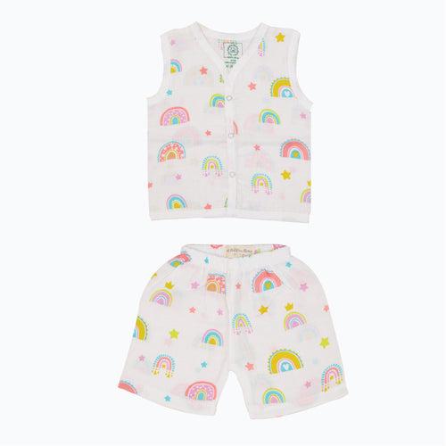 Muslin Jabla and Shorts for Babies and Toddlers (Pack of 3) - Rainbow Roar