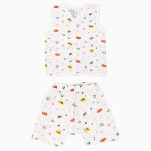 Muslin Jabla and Shorts for Babies and Toddlers (Pack of 6) - Adventure Holiday