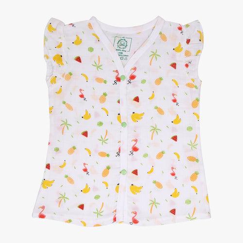 Tropical - Muslin Sleep Suit Girls