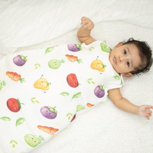 Veggie Delight - Organic Muslin Aloe Vera Sleep Bag