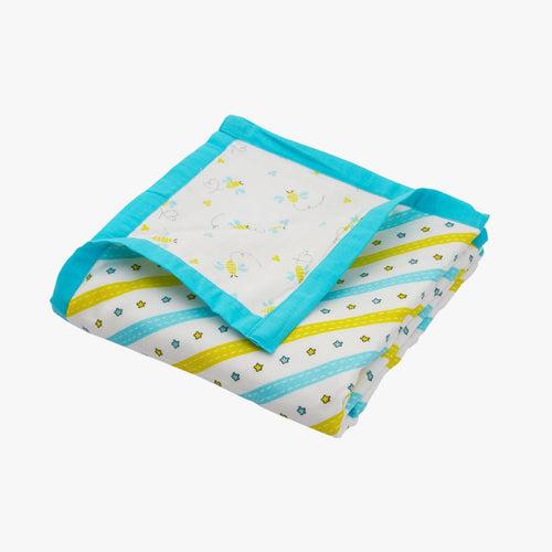 Buzzing Bee - Reversible Cotton Blanket/Quilt