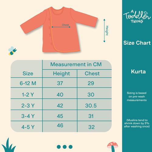 Muskaan - Full Sleeve Button Type Kurta and Dhoti for kids