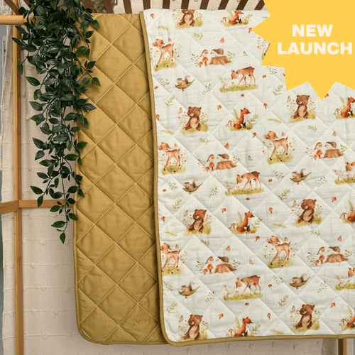 Forest Fun - Muslin Quilt for newborn babies to 5 years