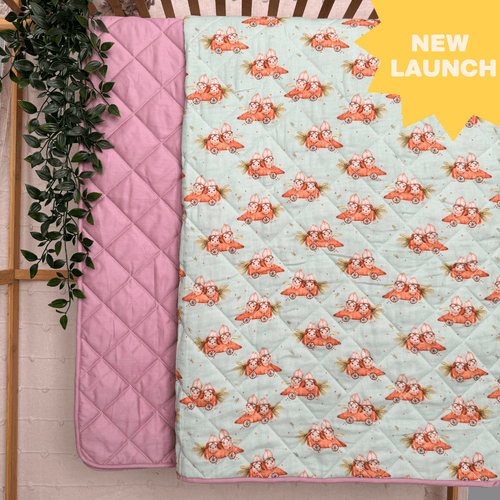 Fishing Fun - Muslin Quilt for newborn babies to 5 years