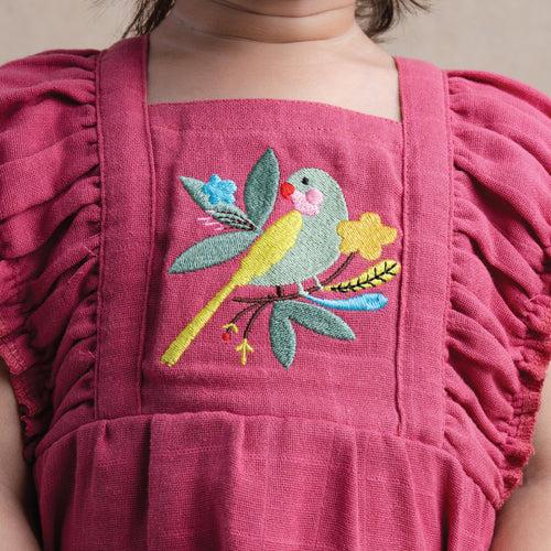 Little Birdie - Muslin frock for girls