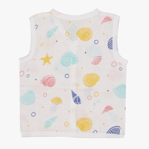 Muslin Jabla and Shorts for Babies and Toddlers (Pack of 3) - Shell Skies