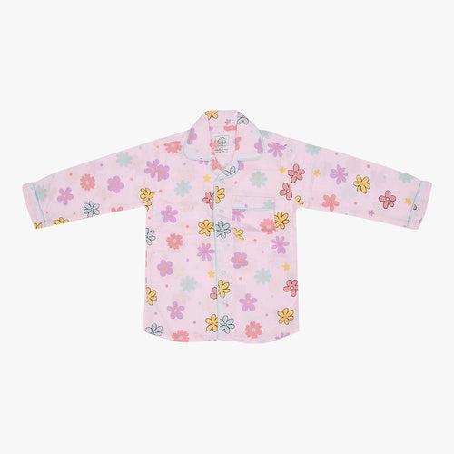 Flower Puff - Muslin Full Sleeve Sleep Suit for babies and kids (Unisex)