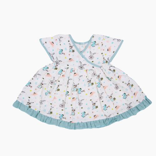 Lazy Bunny - Muslin Button Frock